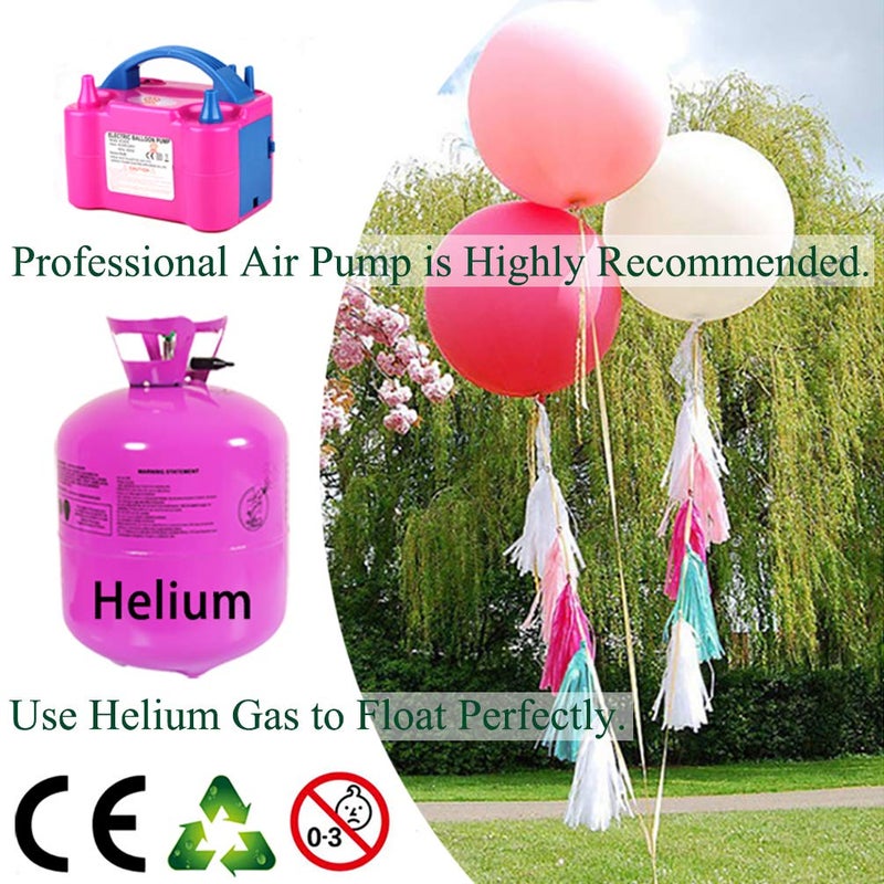 IN-JOOYAA 10Pcs 24 Inch Balloons White Giant Round Balloons Large Balloon For Wedding Baby Shower Birthday Party Decorations - Image 4